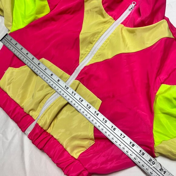80 Colorblock Windbreaker Set Joggers Pants Set Women Size Medium - Picture 7 of 16